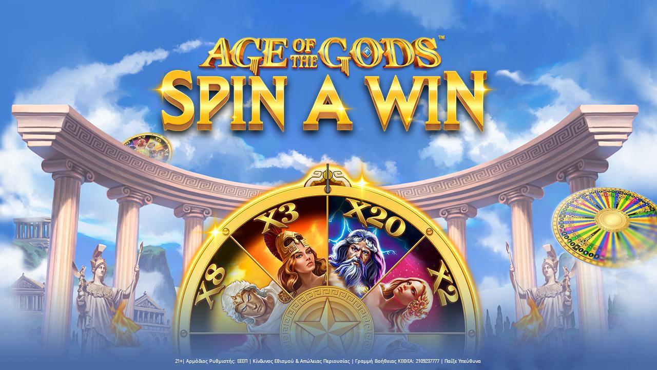 Age of Gods Spin A Win: Το βουνό των…θεών στο live casino 